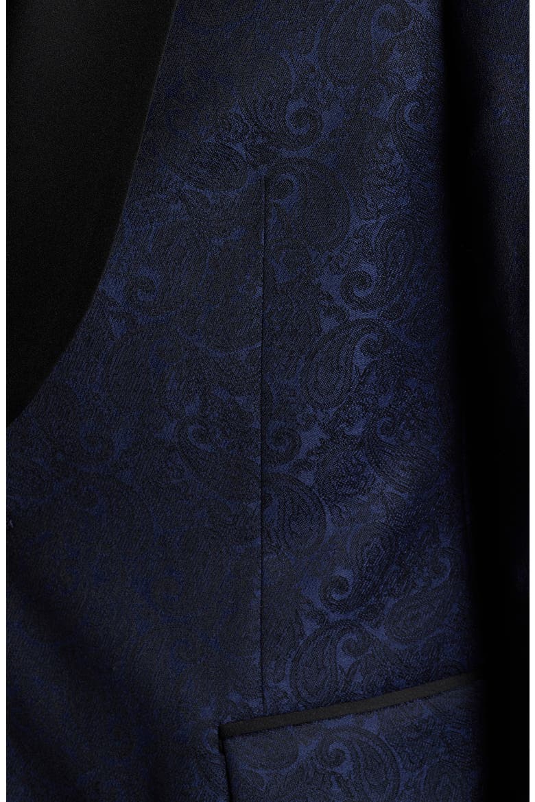 Tailored Wool Blend Dinner Jacket, Alternate, color, BLUE