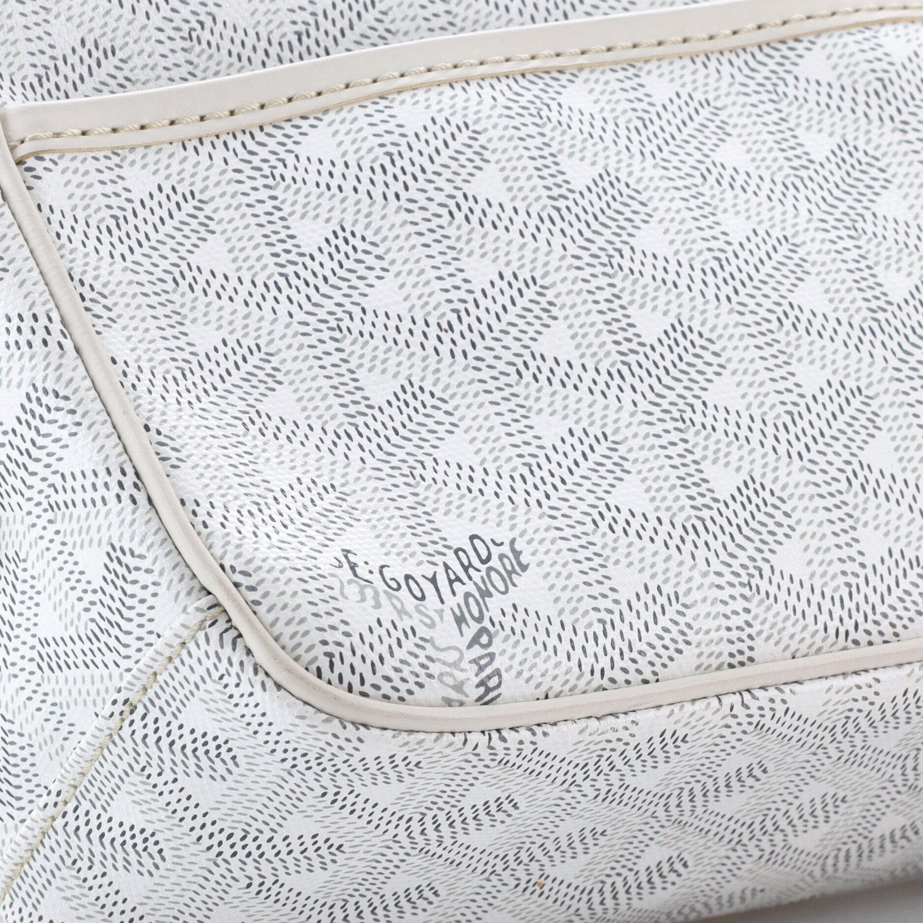 Cap Vert Bag Coated Canvas, Alternate, color, White