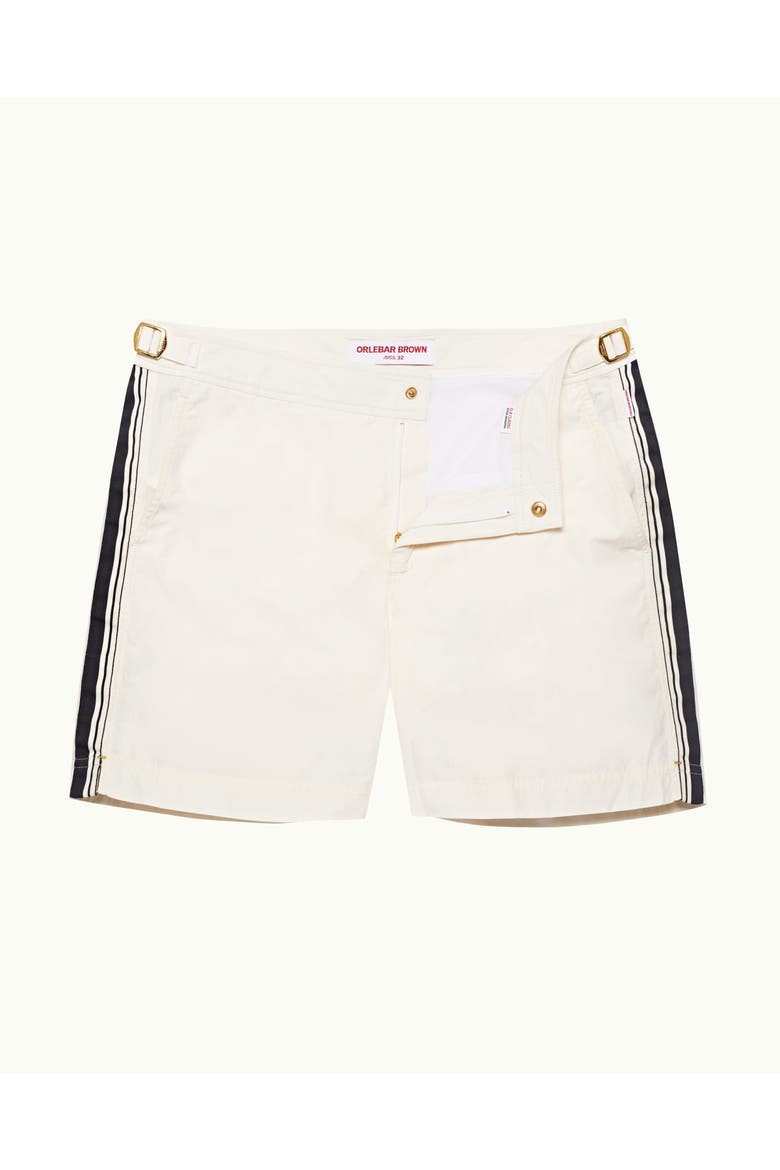 Bulldog Tailored-Fit Swim Shorts, Main, color, WHITE SAND