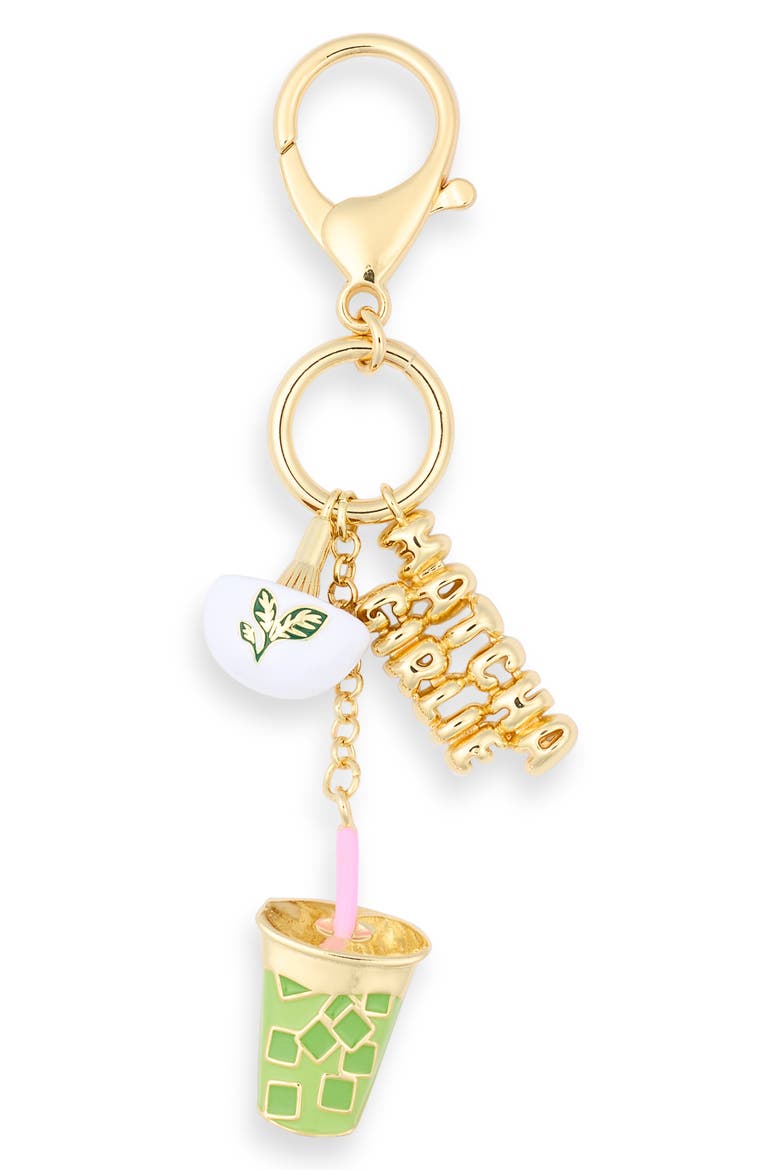Matcha Bag Charm, Main, color, GREEN MULTI