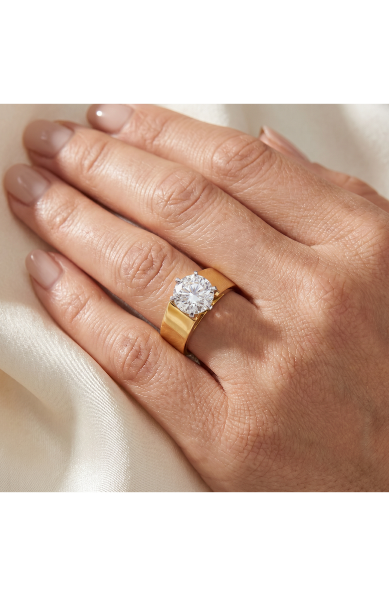 Bliss Diamond Certified 2Ct Round Diamond Solitaire Engagement Ring 14k Gold Lab Grown, Alternate, color, 14K Yellow Gold