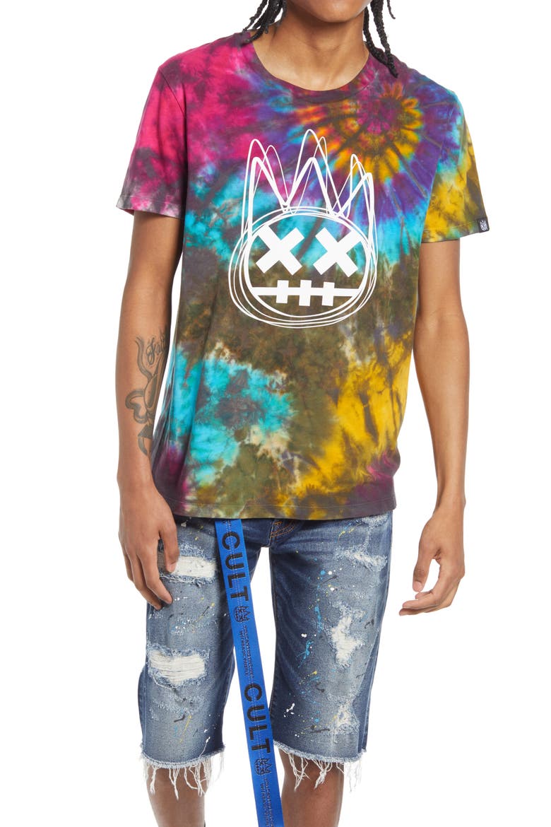 Men's Tie Dye Graphic Tee, Main, color, TIE DYE RAINBOW