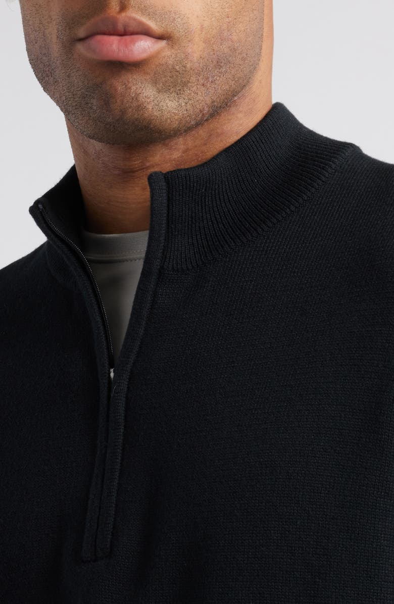 Rhone Commuter Quarter Zip Sweater, Alternate, color, Black