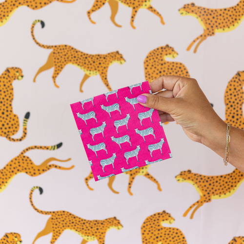 Jollity & Co Jungle Animals  Large Napkins In Assorted Pre-pack