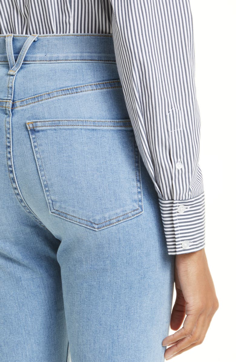 Veronica Beard Ryleigh High Waist Slim Straight Leg Jeans, Alternate, color, 