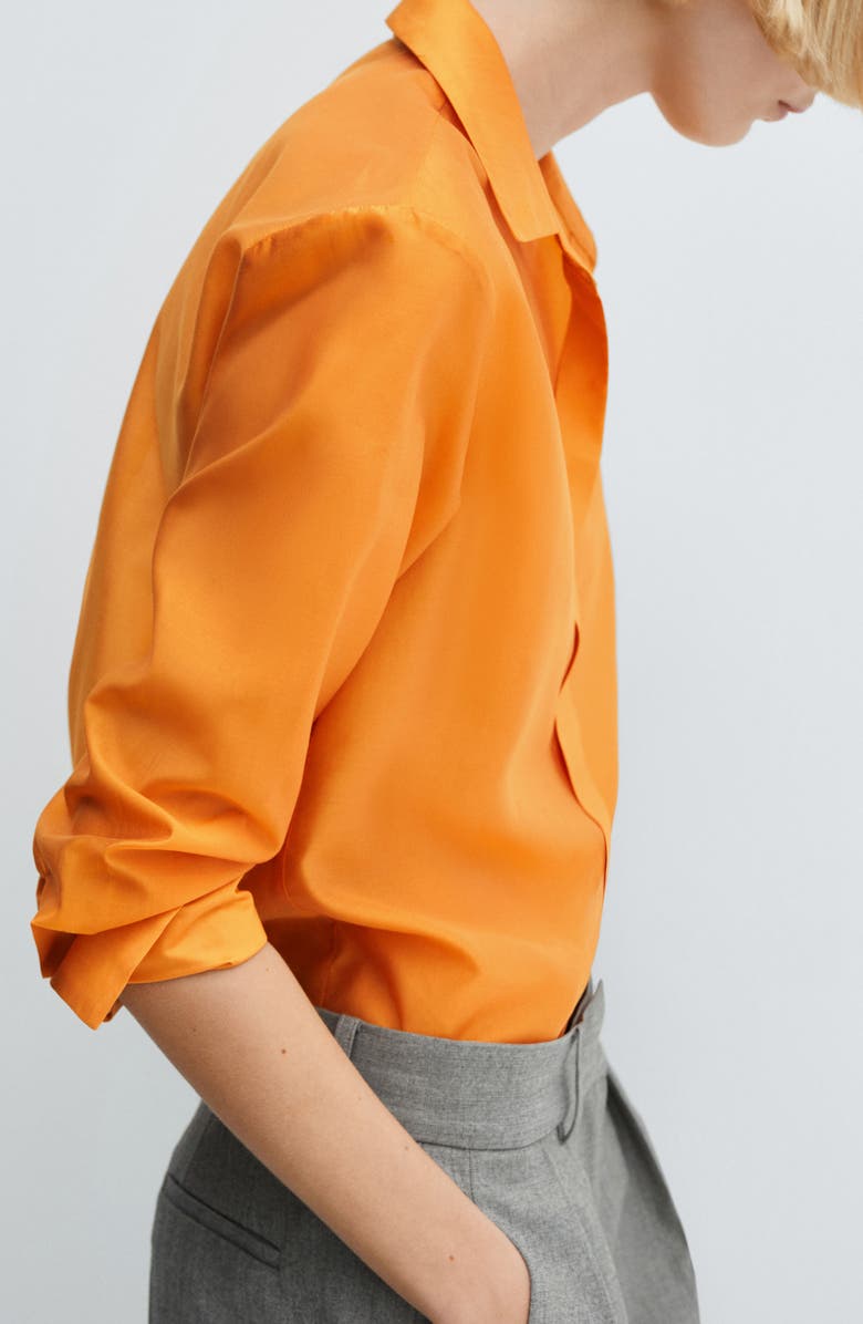 MANGO Concealed Button Shirt, Alternate, color,