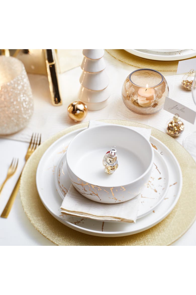 Zora Porcelain 32-Piece Dinnerware Set, Main, color, White