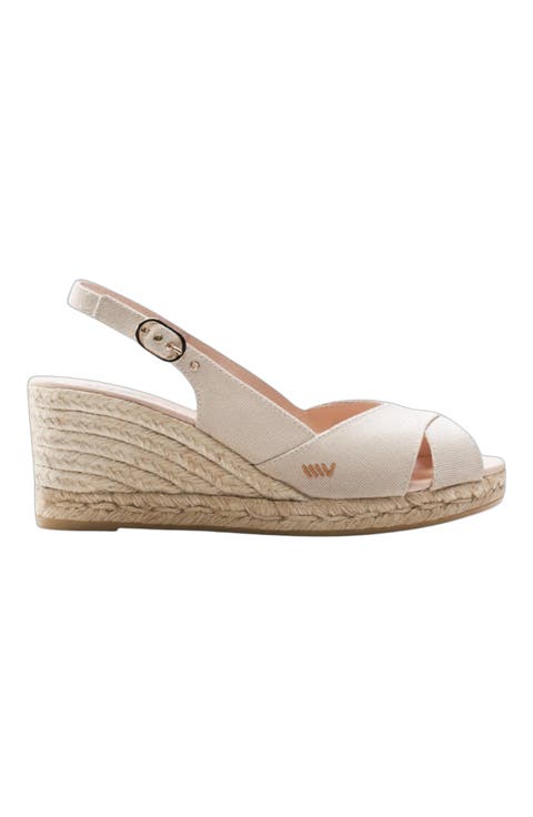 Llansa Canvas Espadrille Sandal Wedges