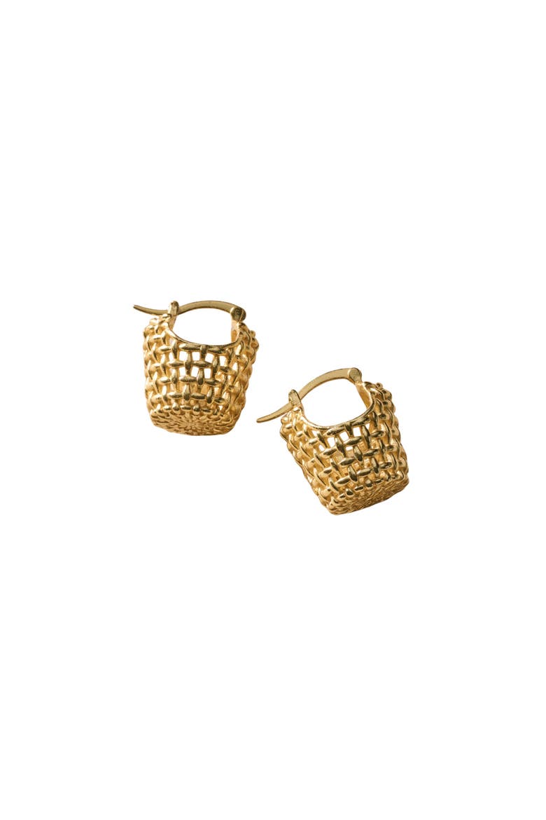 Jiya Basket Shaped Earrings, Main, color, Gold