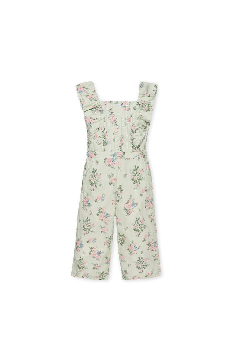 Hope & Henry Kids' Organic Flutter Sleeve Sateen Jumpsuit, Main, color, Chateau Floral