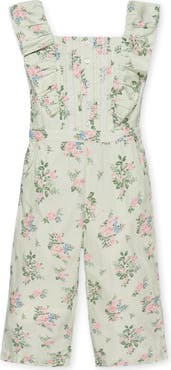 Hope & Henry Kids' Organic Flutter Sleeve Sateen Jumpsuit