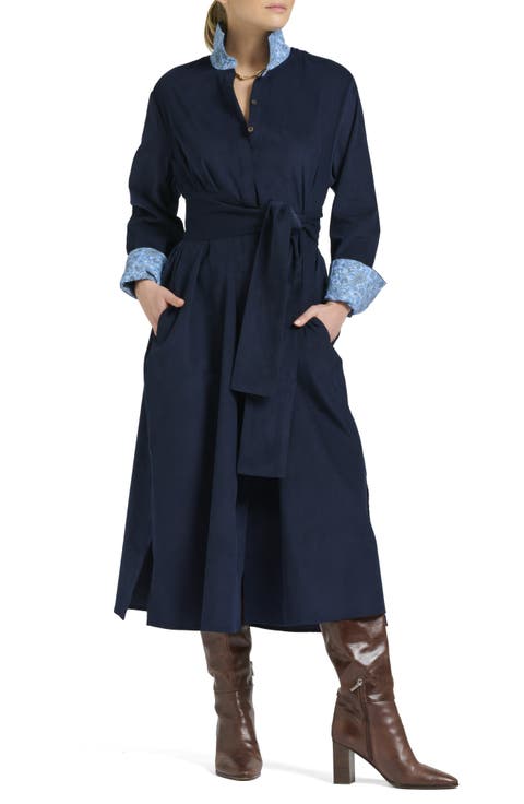Amelie Print Cotton Shirtdress