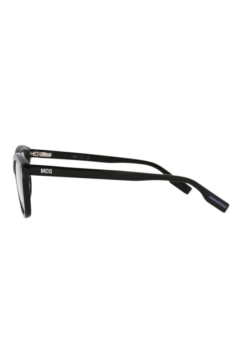 47mm Cat Eye Optical Glasses, Alternate, color, BLACK BLACK TRANSPARENT