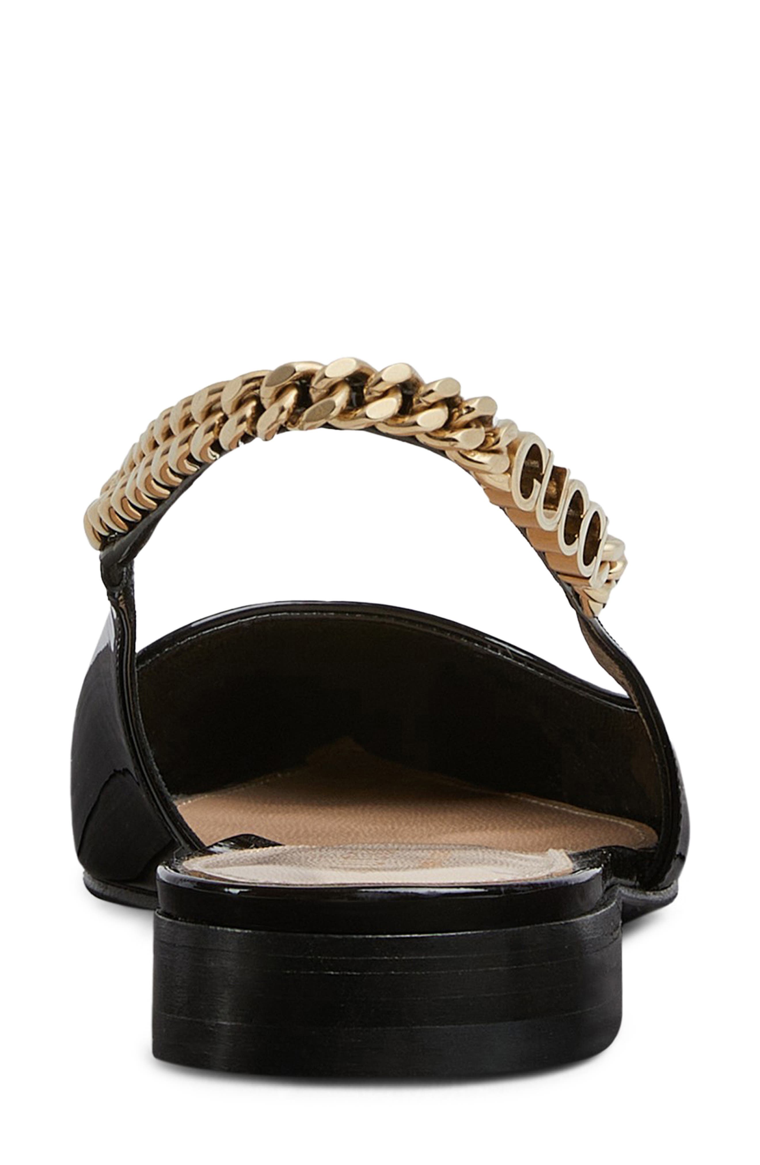 Gucci Signoria Pointed Toe Slingback Flat, Alternate, color, 