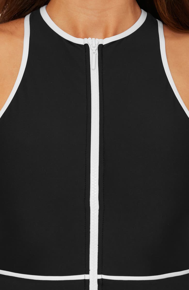 Becca Sport Mode One-Piece Swimsuit, Alternate, color, Black
