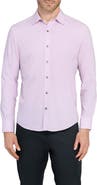 W.R.K Trim Fit Abstract Cube Print Performance Button-Up Shirt