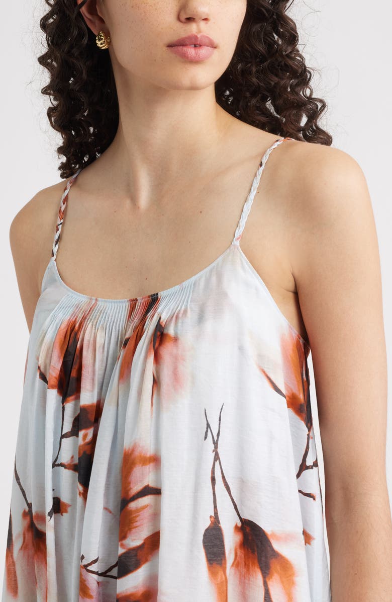 Nordstrom Cami Pintuck Sundress, Alternate, color, Blue- Coral Sahar Floral