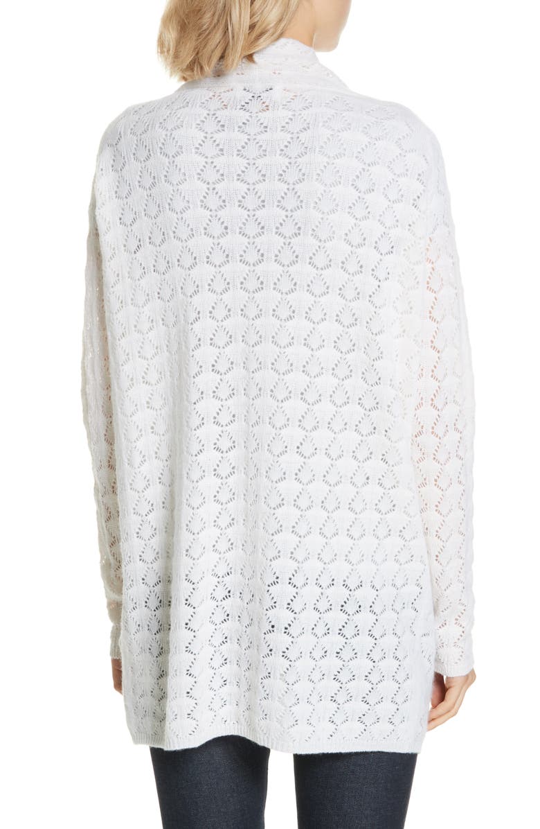 Allude Wool & Cashmere Open Cardigan, Alternate, color, 