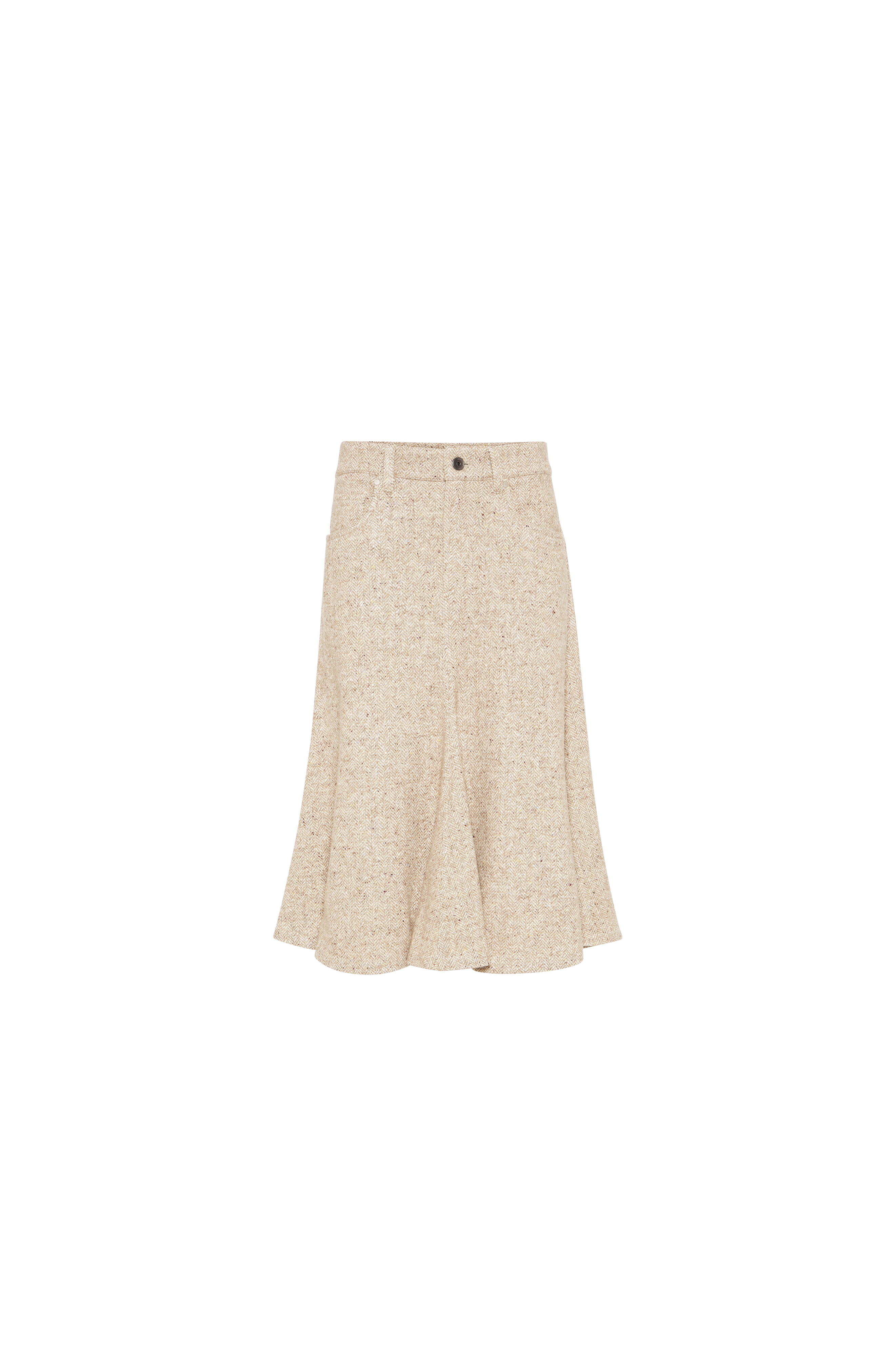 Five-pocket flute skirt