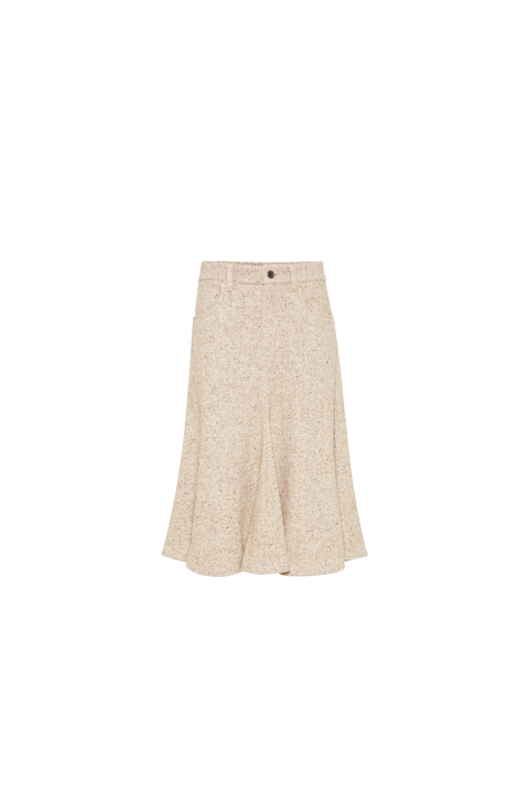 Five-pocket flute skirt