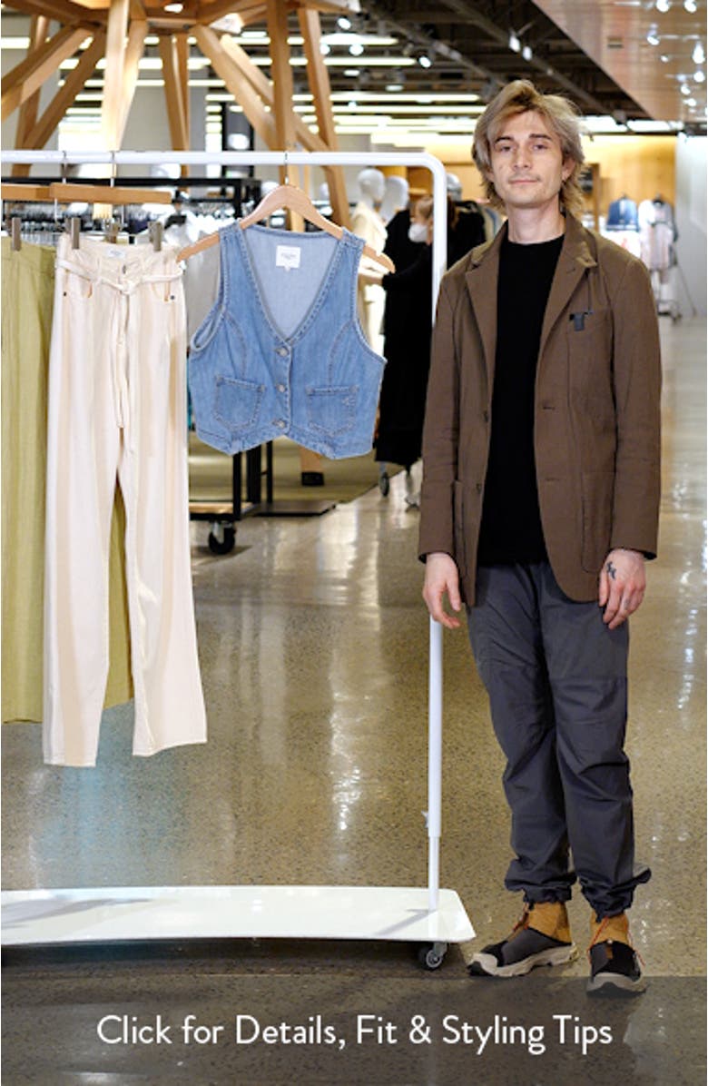 Supersoft Crop Denim Vest, sales video thumbnail