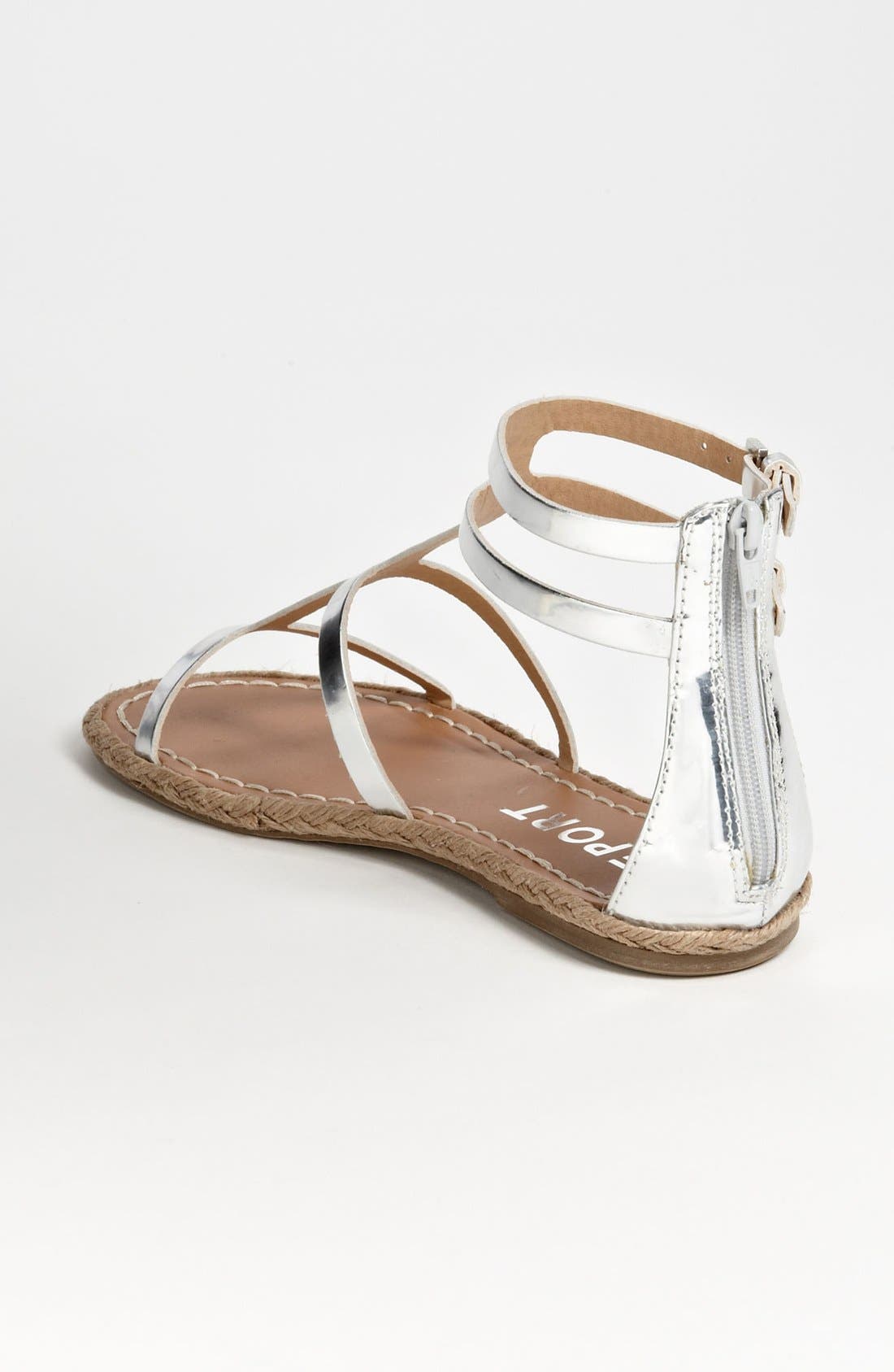 'Mazur' Sandal, Alternate, color, SILVER