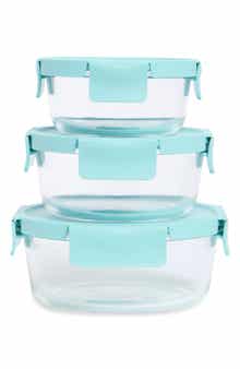 Glass Leak-Proof 6-Piece Glass Food Storage Set