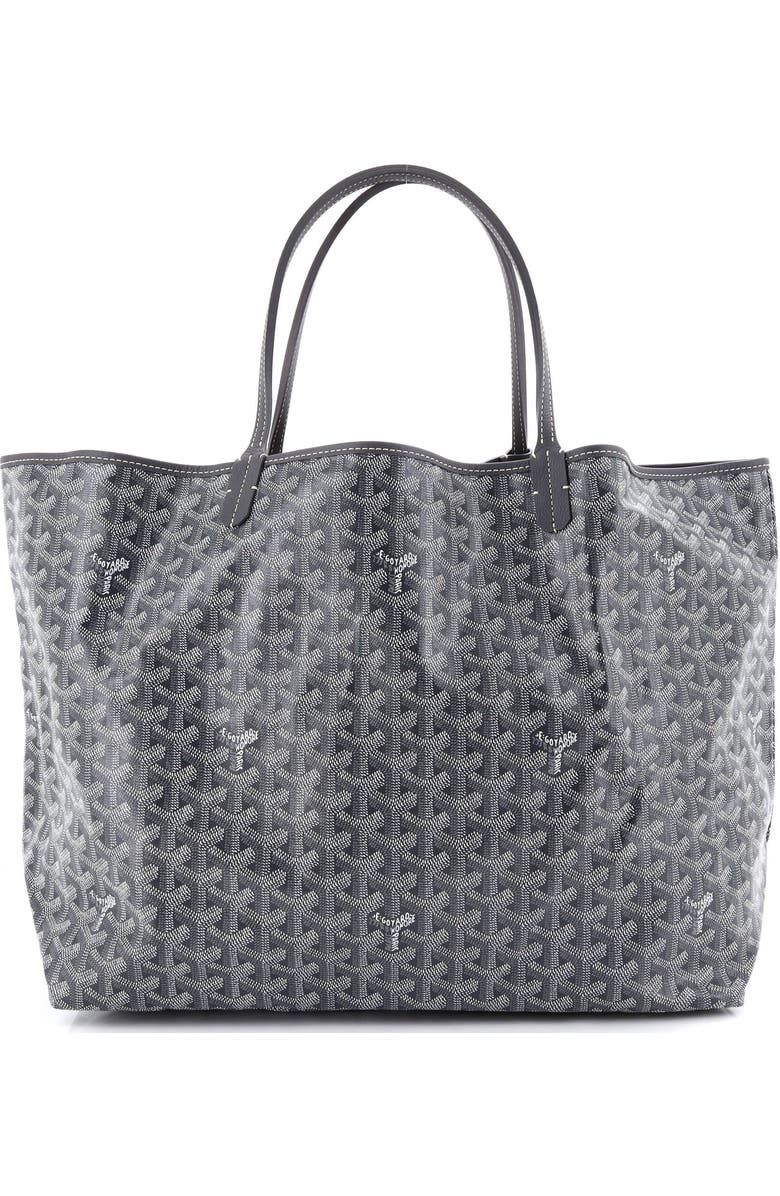 Pre-Owned Goyard Saint Louis Tote Coated Canvas GM, Main, color, Gray