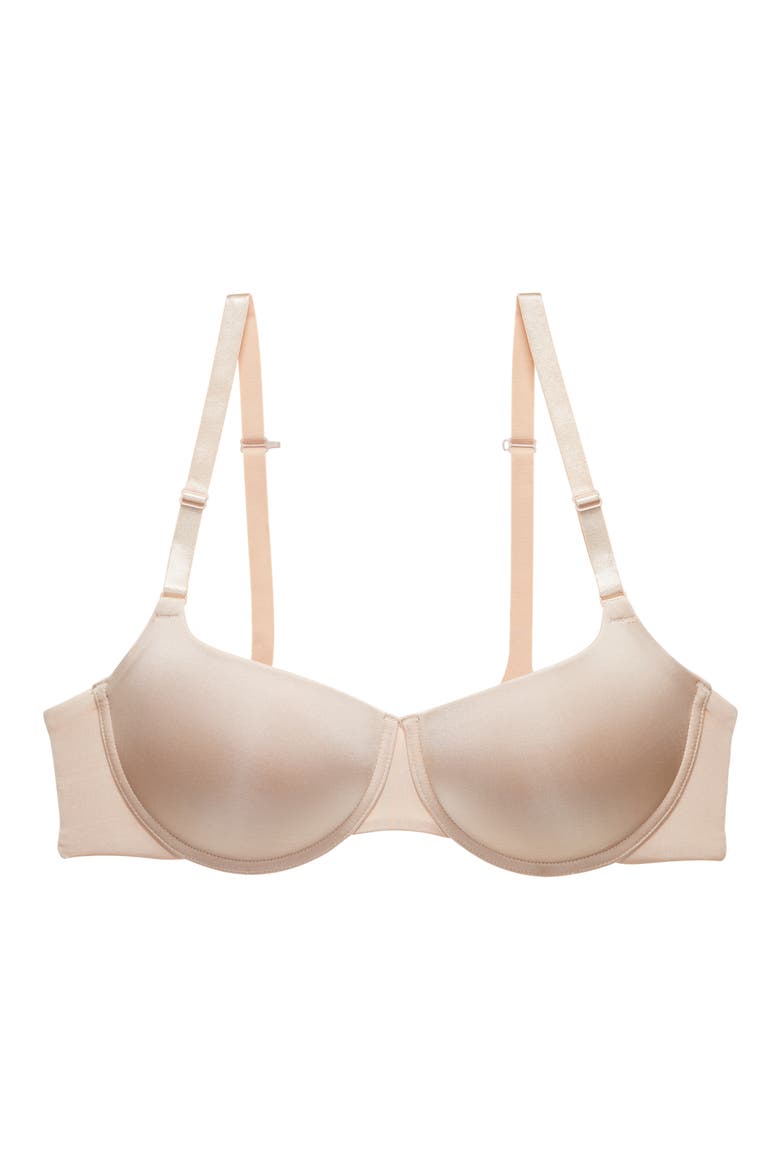 Liquid Underwire Balconette Push-Up Bra, Alternate, color, LIGHT MOCHA