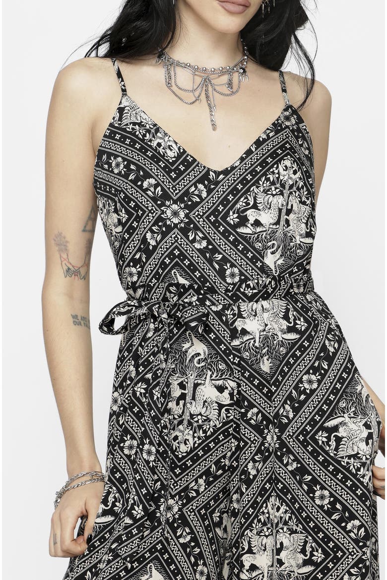 Hexweave Wide Leg Cami Jumpsuit, Alternate, color, Black