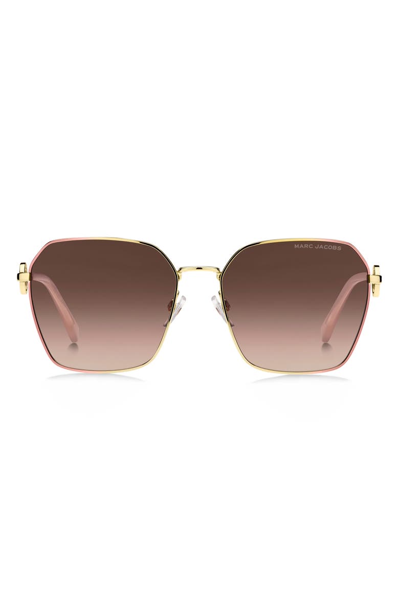 Marc Jacobs 58mm Gradient Square Sunglasses, Main, color, 
