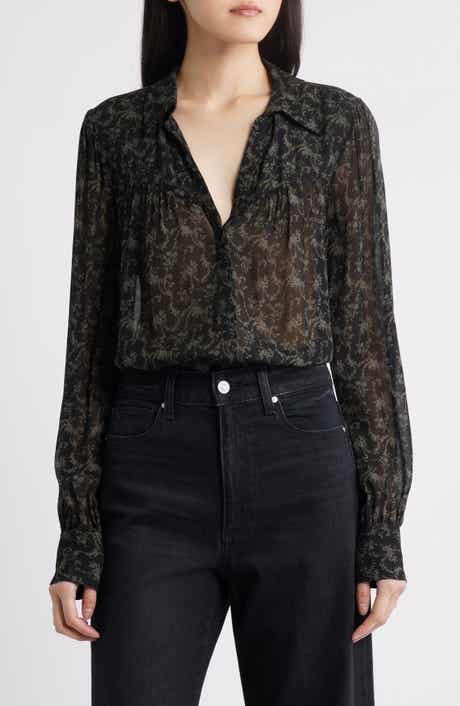 PAIGE Gardener Floral Button-Up Shirt