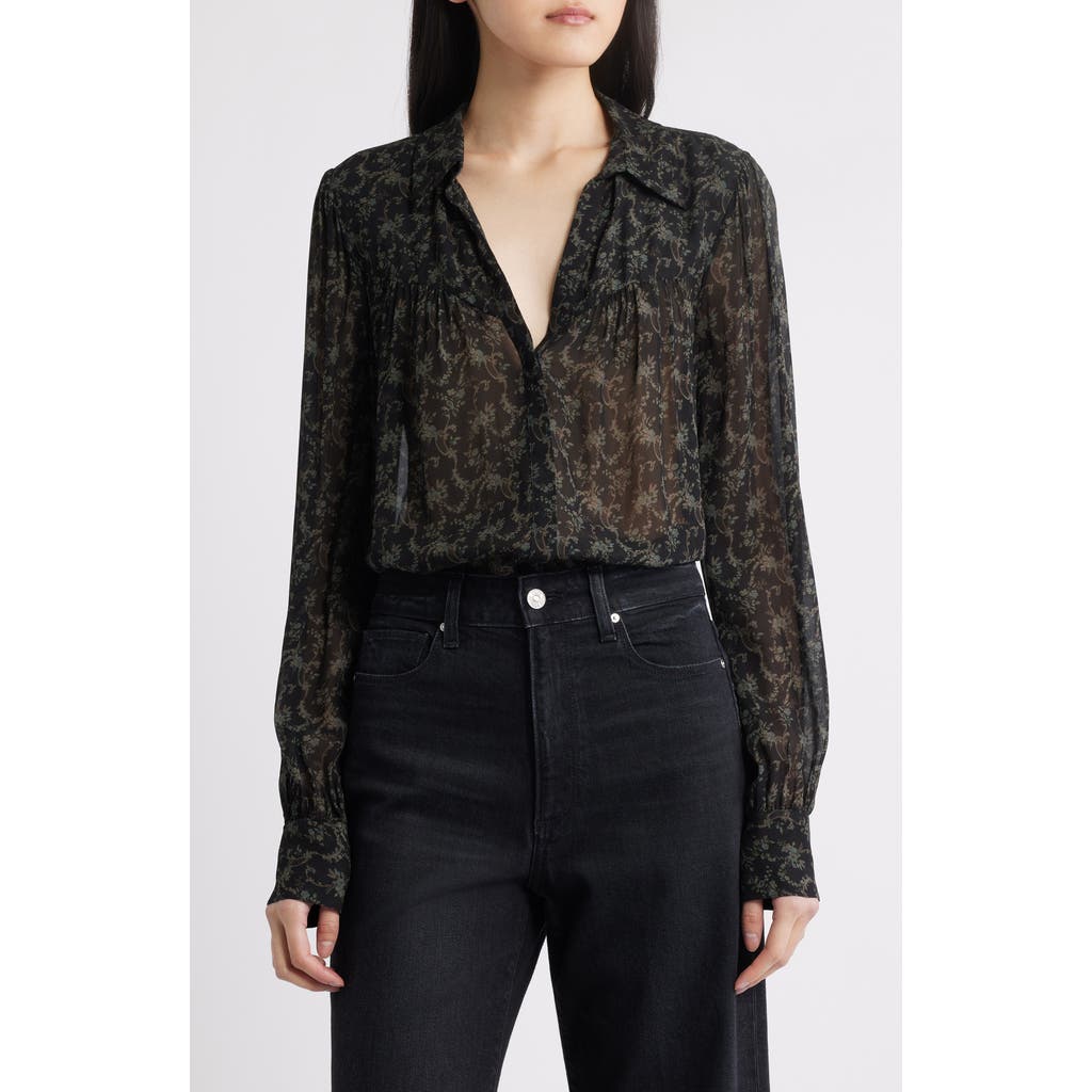 Paige Gardener Floral Button-up Shirt