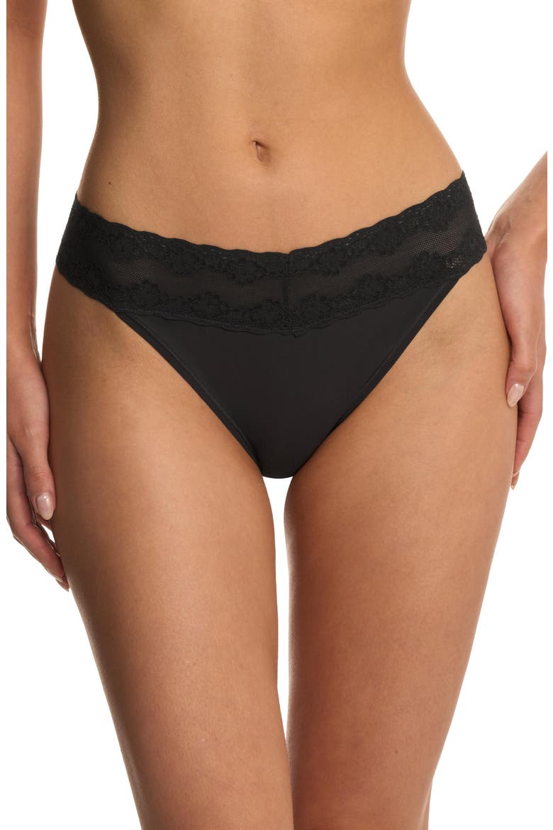 Bliss Perfection One Size Thong 2-Pack, Alternate, color, Coal