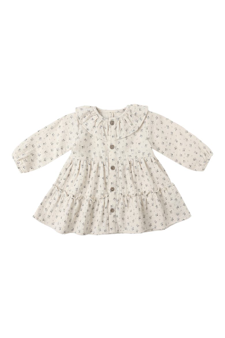 Bluebell Print Cotton Dress, Main, color, NATURAL