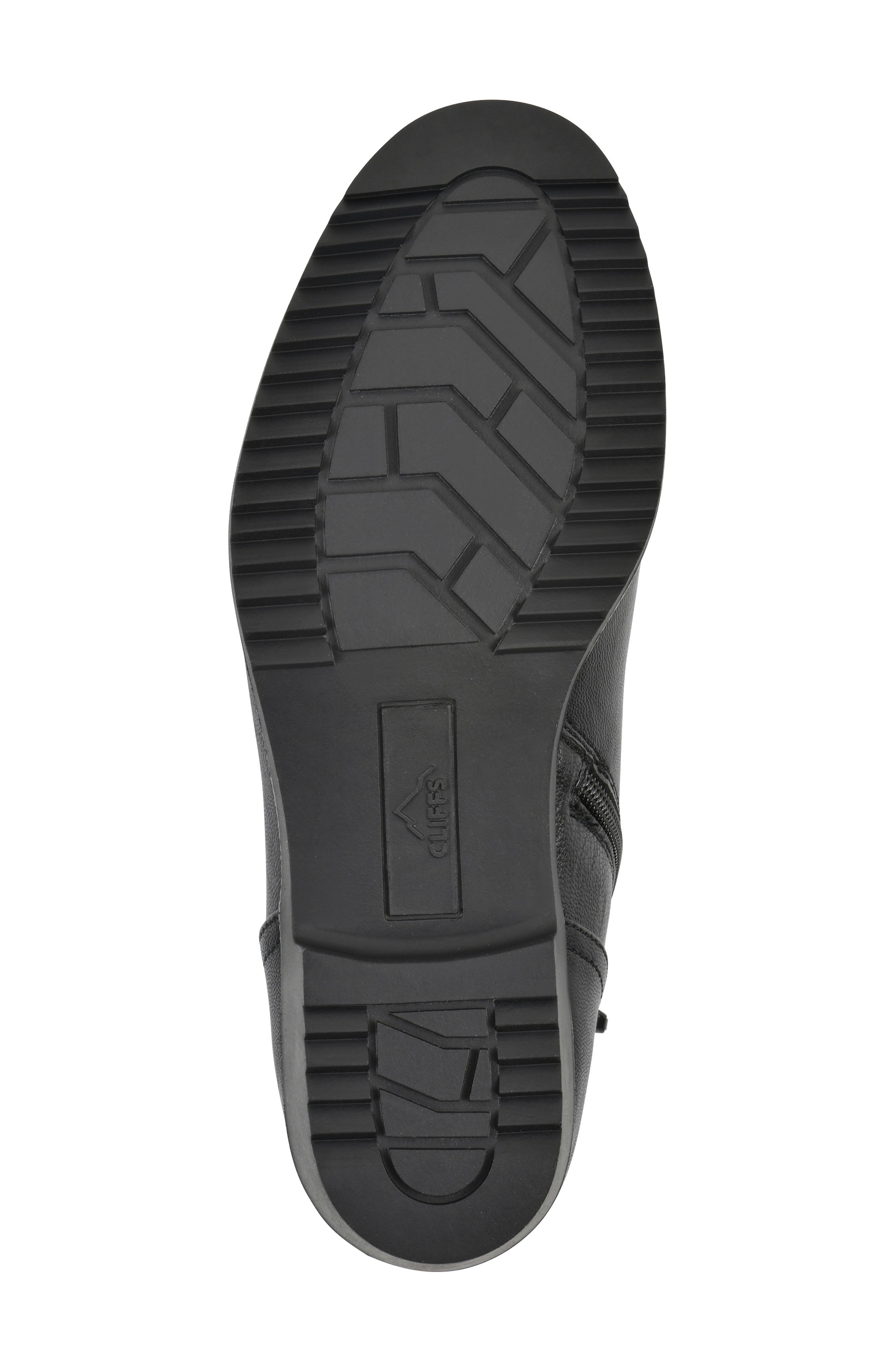 CLIFFS BY WHITE MOUNTAIN Durbon Scrunch Boot - Wide Width, Alternate, color, Black Smooth