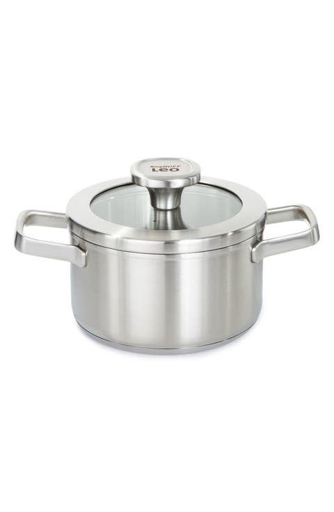 Leo Graphite 1.7-Quart Covered Stockpot