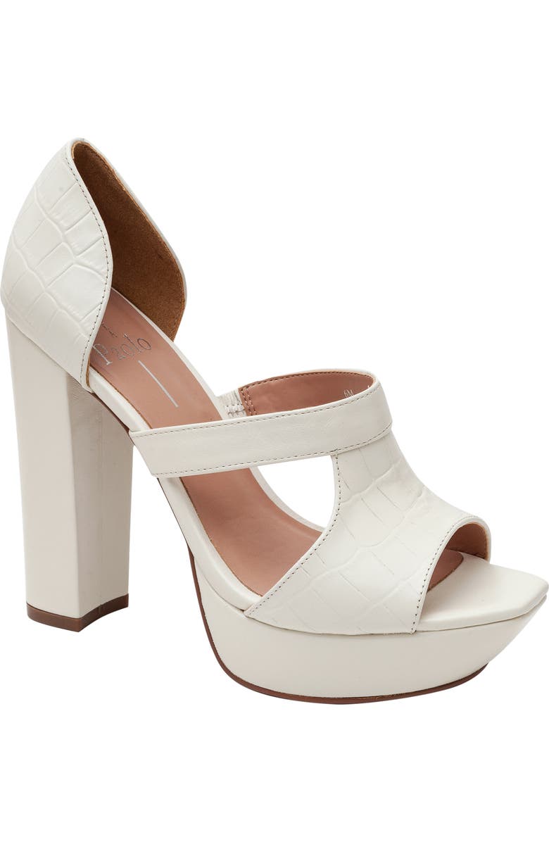 Linea Paolo Ileana Platform Sandal, Main, color, White