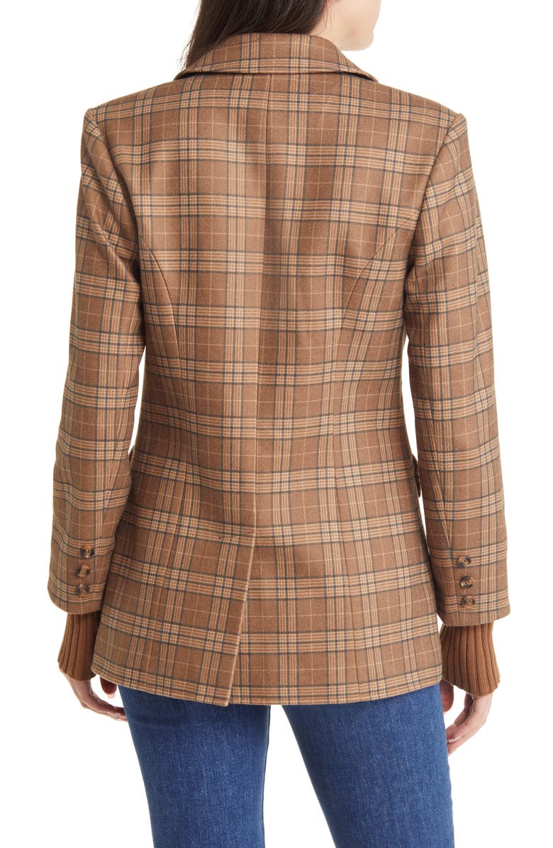 Favorite Daughter The City Plaid Layered Blazer, Alternate, color, 