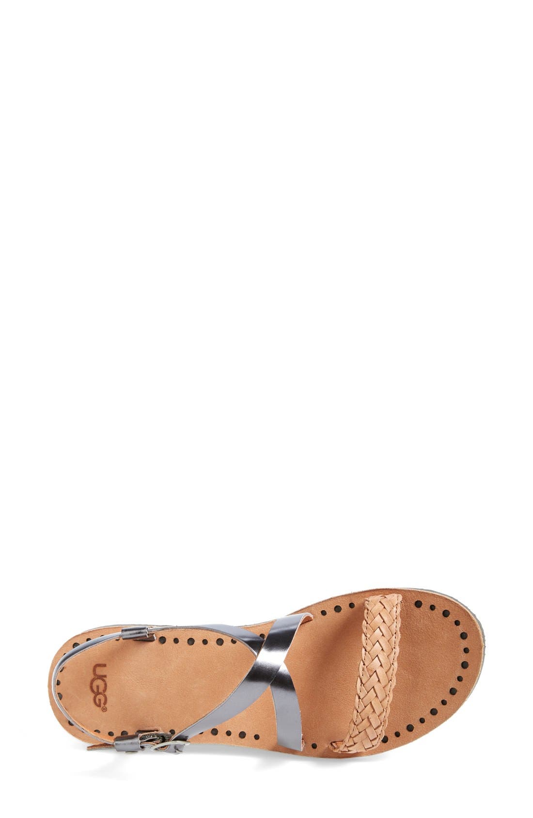 'Jordyne' Sandal, Alternate, color, PEWTER