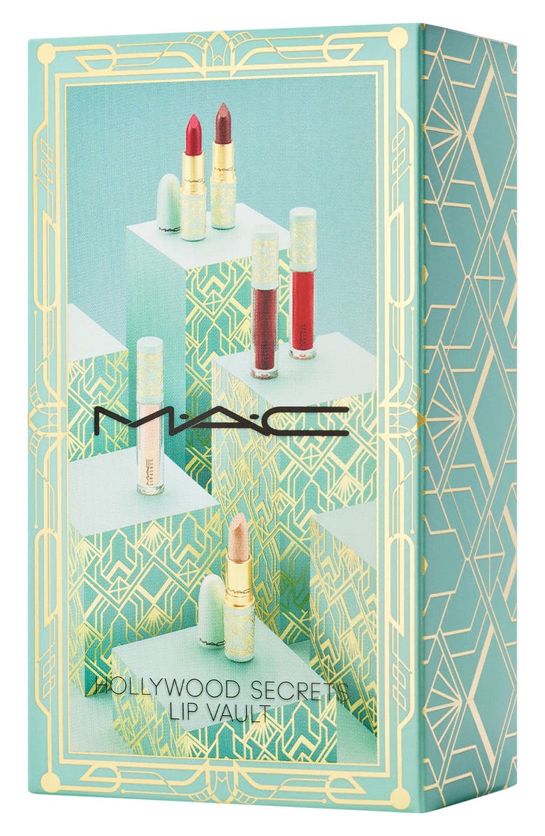 MAC Cosmetics Hollywood Secrets Lip Vault Lipstick & Lip Gloss Set $108 Value, Alternate, color,