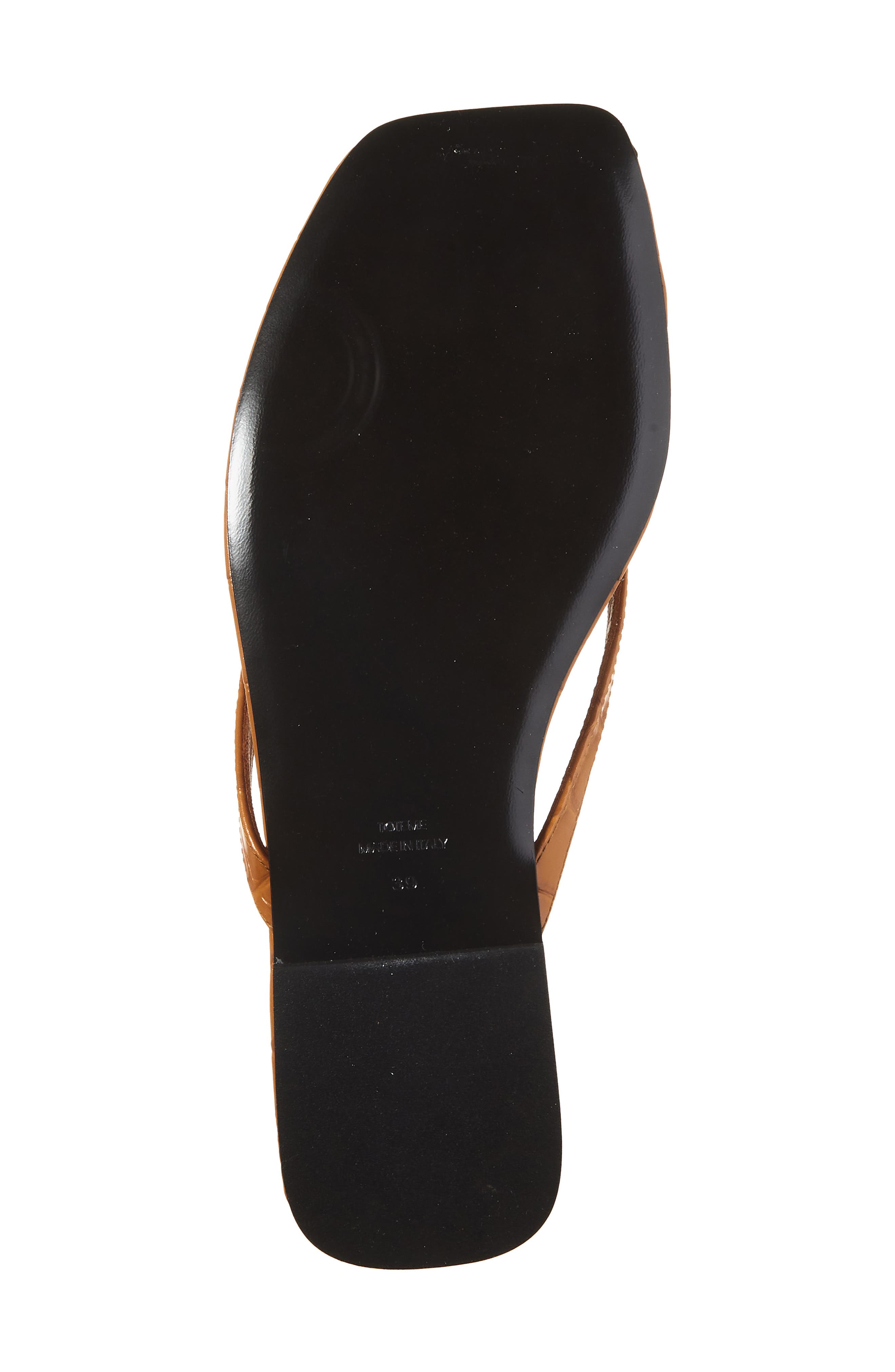 TOTEME Croc Embossed Flip Flop, Alternate, color, Orange