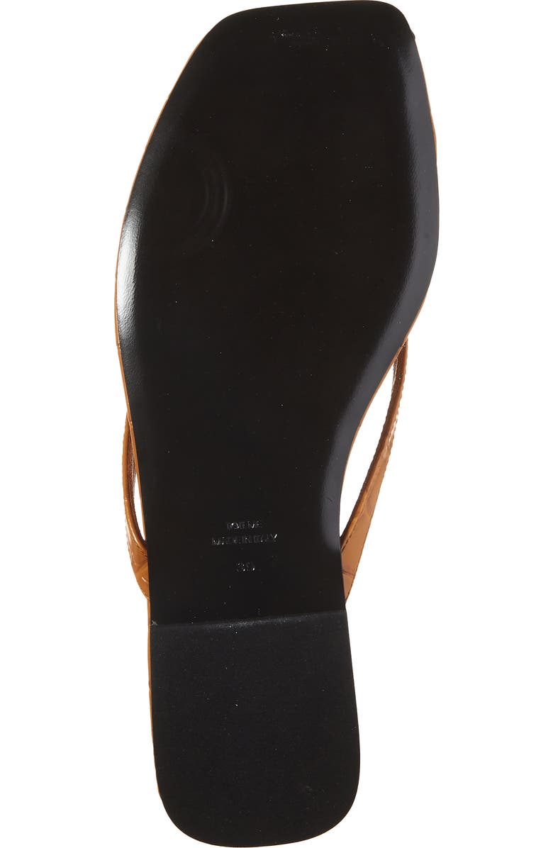 TOTEME Croc Embossed Flip Flop, Alternate, color, Orange