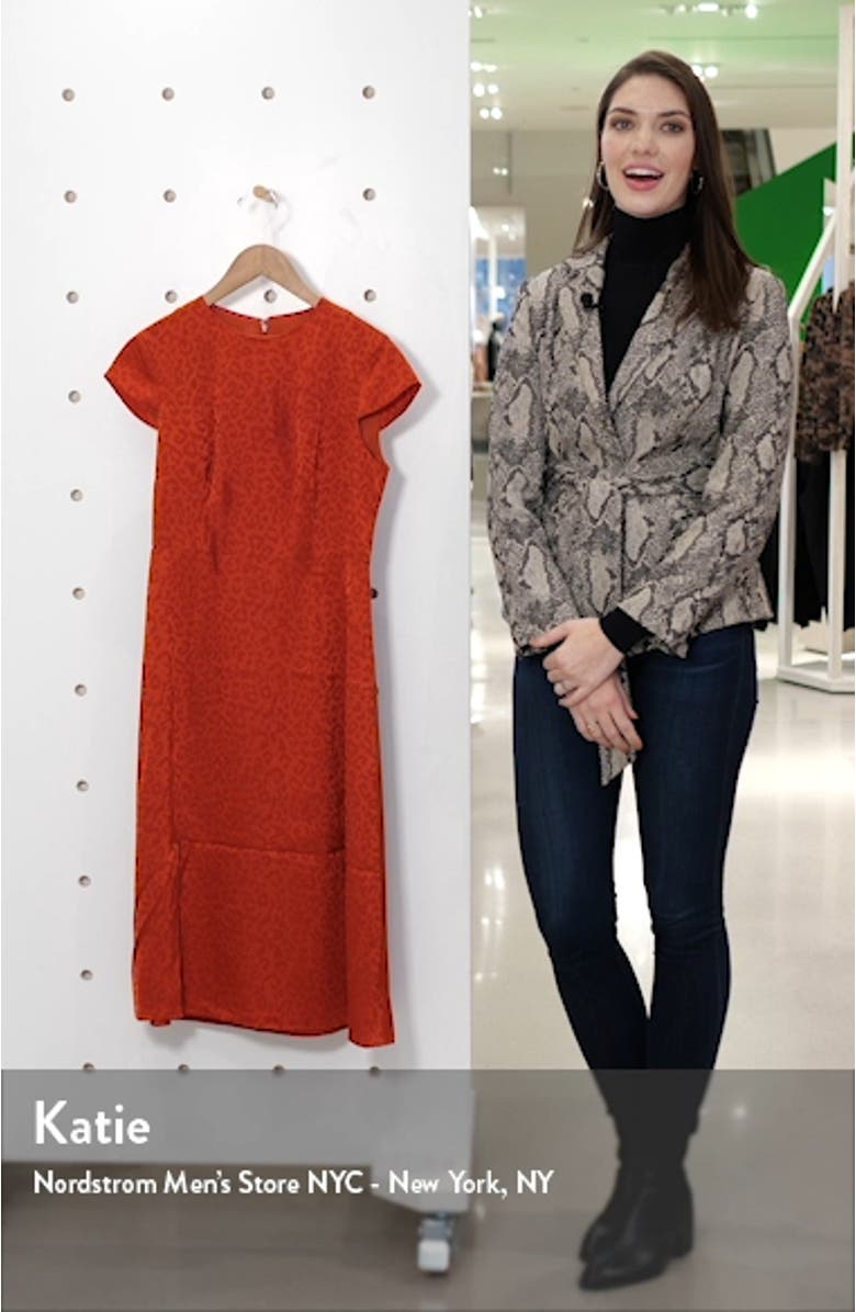 Leopard Jacquard Dress, sales video thumbnail