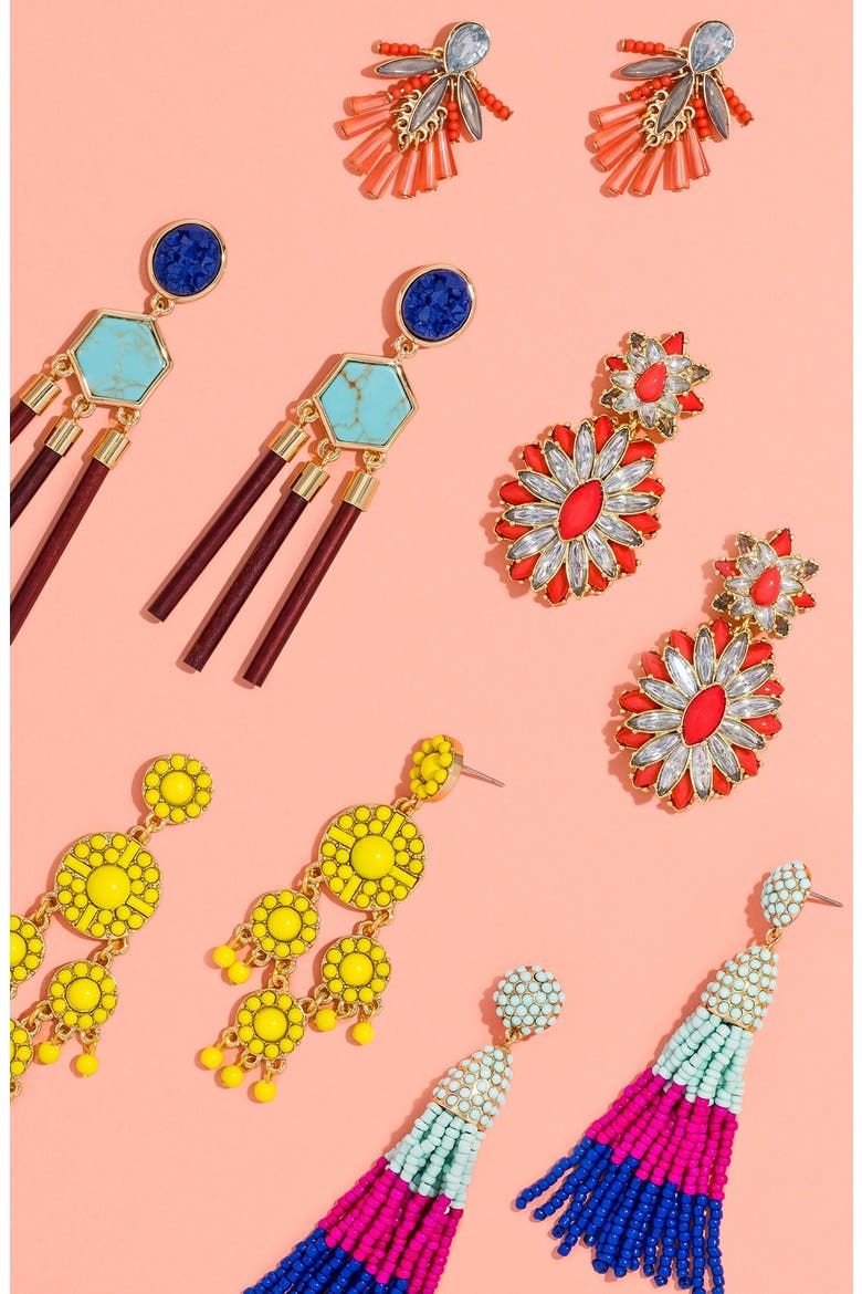 'Sundrop' Chandelier Earrings, Alternate, color, YELLOW