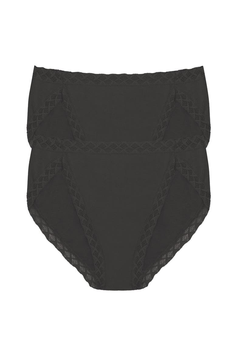 Bliss Cotton French Cut Brief 2-Pack, Main, color, Coal