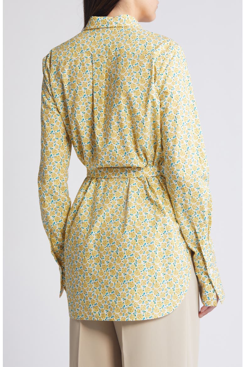 x Liberty London Island Girl Cotton Shirt (Nordstrom Exclusive), Alternate, color, LEMON BLOSSOM