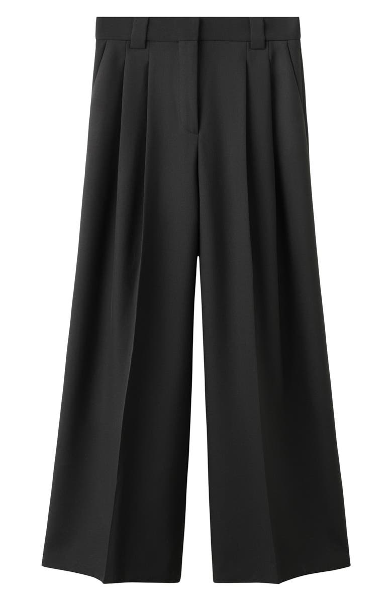 MANGO Pleated Wide Leg Pants, Alternate, color,
