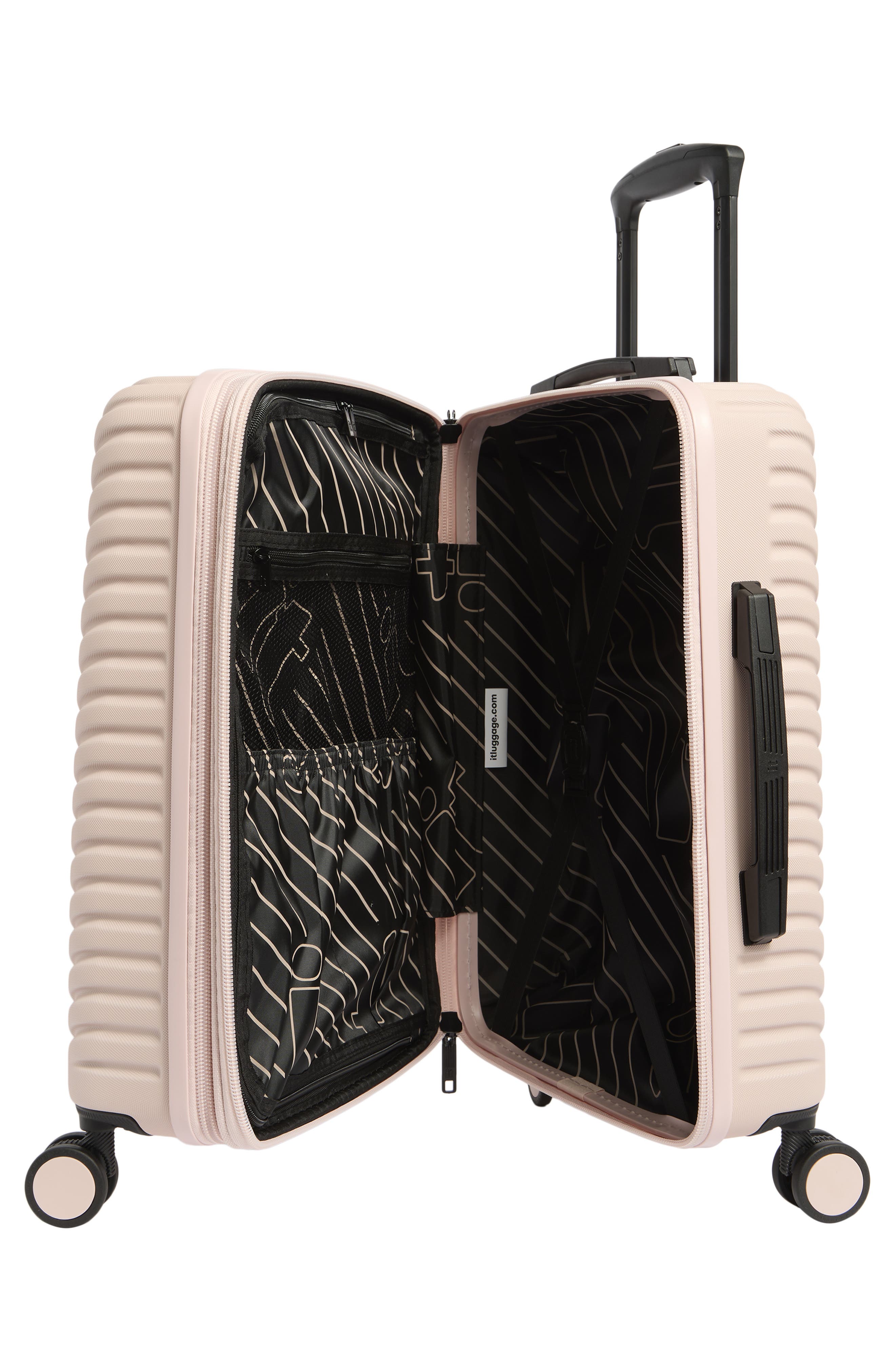 IT LUGGAGE Pleating 21-Inch Hardside Carry-On Luggage, Alternate, color, Peach Whip