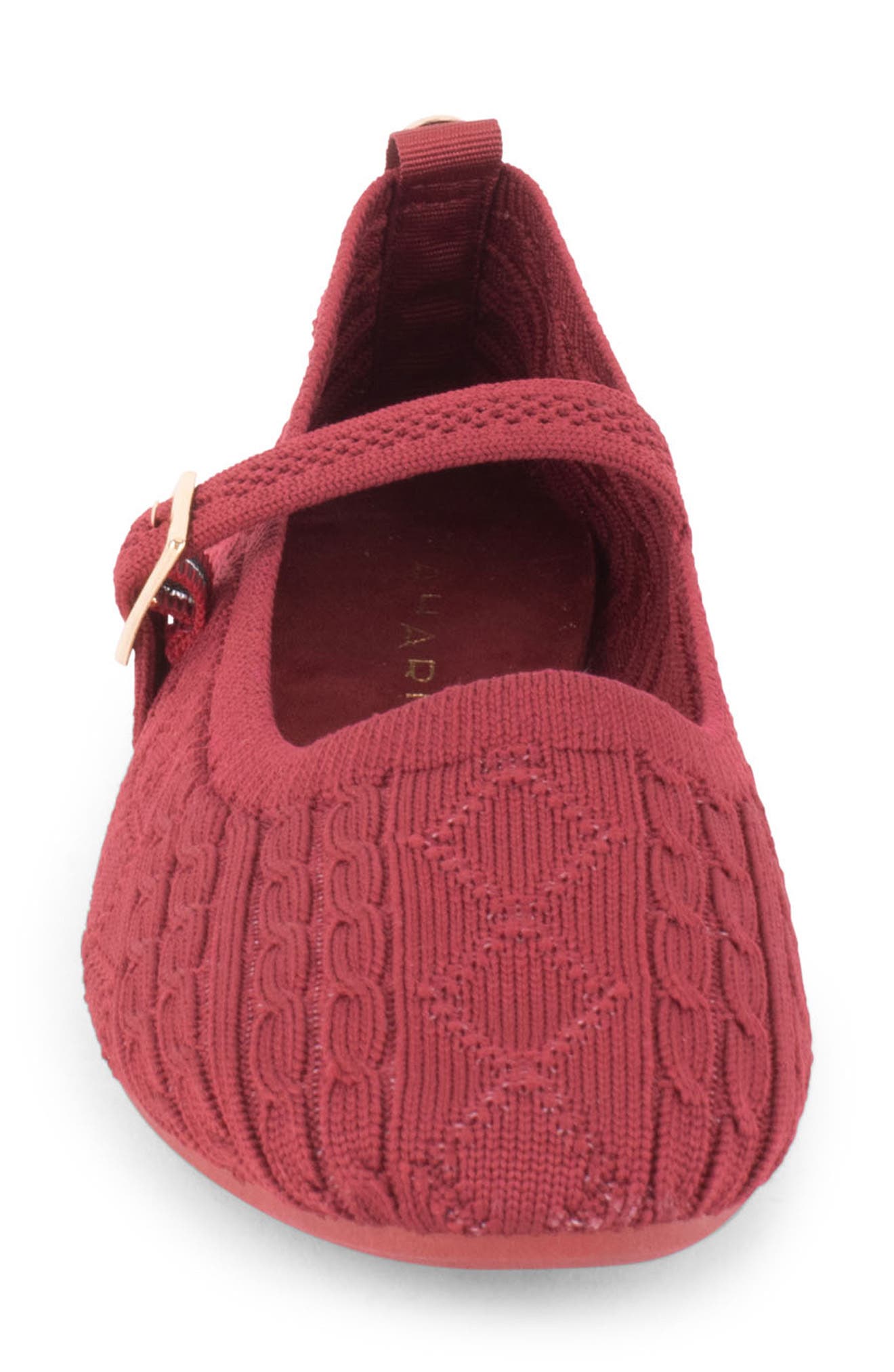 Montpellier Mary Jane Flat, Alternate, color, BURGUNDY